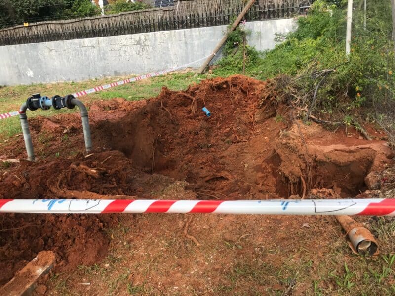 Johannesburg Water has reinstated and restored the affected area left after a pipe burst was repaired, blaming delays on the weather.