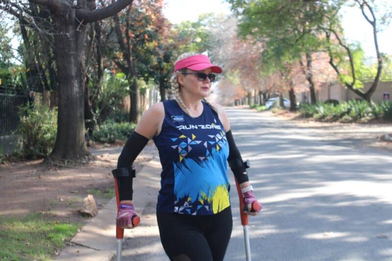 Randpark runner Nita 'The Unicorn' Oberholzer refuses to back down as she continues to push through the pain.