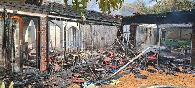 A Randpark Ridge man whose home was gutted by fire on Monday says he has been overwhelmed by community support, even as his family works to rebuild from nothing.
