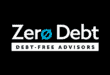 Zero Debt logo on a black background
