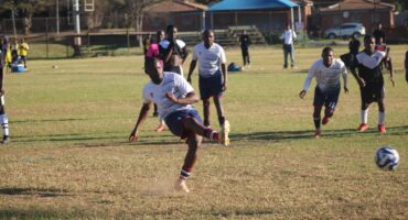 Crusaders player slots the penalty home and secures Crusaders the three points. Photo: Nkazimulo Ncube