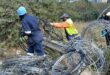 City Power confiscates cables and wires that were used illegally to supply power in Kya Sands. Photo: Supplied
