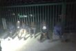 Suspects detained by Beagle Watch following an electric fence activation at a Linden complex. Photo: Supplied