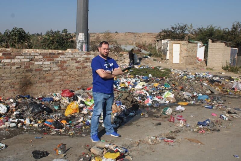 Ward 134 councillor Devon Steenkamp wants Kya Sands Road repaired and cleaned up