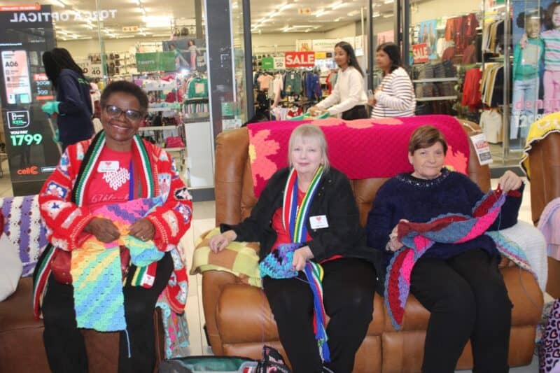 Ferndale on Republic shopping centre partners with 67 Blankets for Mandela Day for a knitting initiative on July 18.