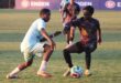 Randburg FC player David Mulunda takes on Vukona Mawila of Panorama during the Engen Knockout encounter. Photo: Mthulisi Lwazi Khuboni