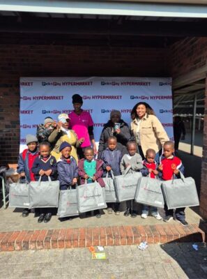 Tirisano Mmogo Primary School learners and project partners celebrate the successful handover, made possible by Northgate Shopping Centre and its generous sponsors. Photo: Supplied