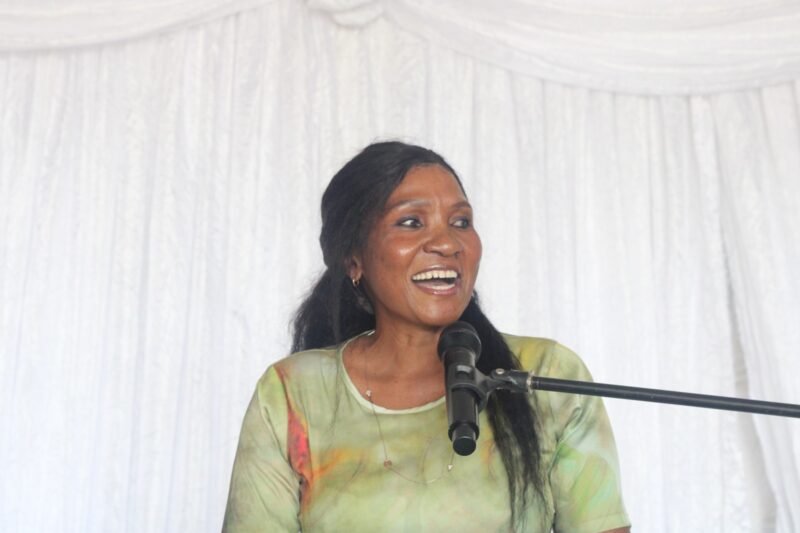 Joburg District Commissioner Major General Nonhlanhla Kubheka delivers a speech at the SAPS Joburg District Women's Day celebration. Photo: Mthulisi Lwazi Khuboni