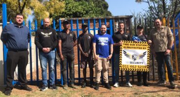 Residents partners with local businesses and security companies to secure Substation on Moepel. Photo: Mthulisi Lwazi Khuboni