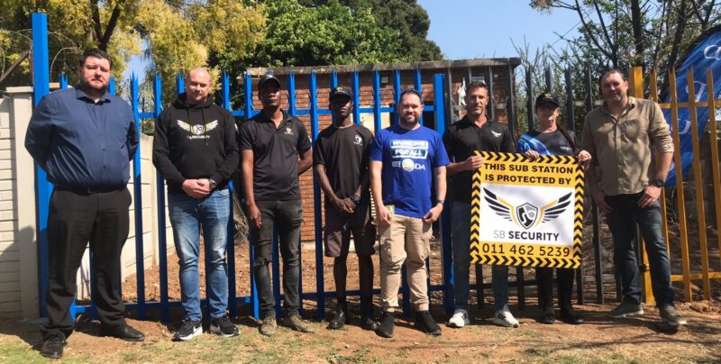 Residents partners with local businesses and security companies to secure Substation on Moepel. Photo: Mthulisi Lwazi Khuboni