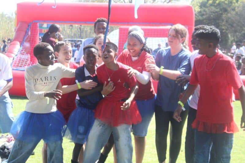 Learners are having fun at Kings School Robin Hills Spring Day Festival. Photo: Mthulisi Lwazi Khuboni