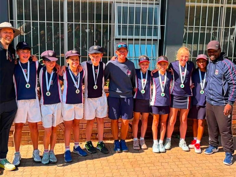 St Stithians Preparatory girls' and boys' A teams claimed the Rising Stars District Tennis titles at Ellis Park, beating a strong field of fifteen schools.