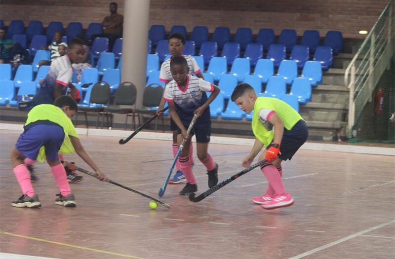 Indoor hockey league at Walter Sisulu Hall in Randburg Sports Complex brings together young hockey lovers for fun but competitive matches.