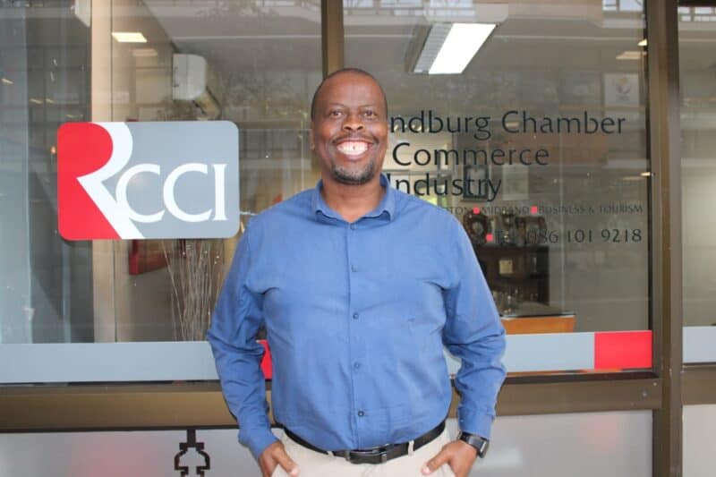Richard Ntjana, chief executive officer of the Randburg Chamber of Commerce and Industry (RCCI), pictured outside the RCCI offices in Randburg. Photo: Nkazimulo Ncube