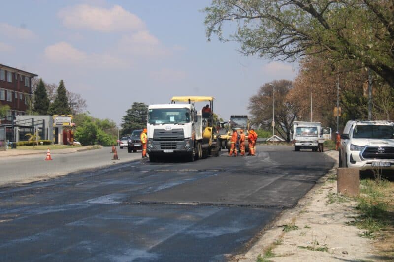 After months of delays, JRA has begun repairs on the section of Malibongwe Drive. Photo: Mthulisi Lwazi Khoboni