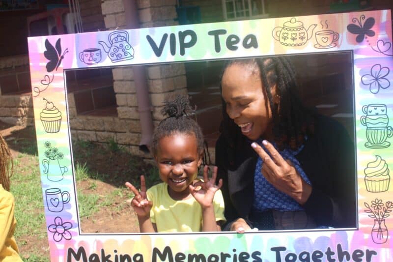 Ayize and Daisy Manana at the VIP Tea event hosted by Kings School Robin Hills preschool. Photo: Mthulisi Lwazi Khuboni