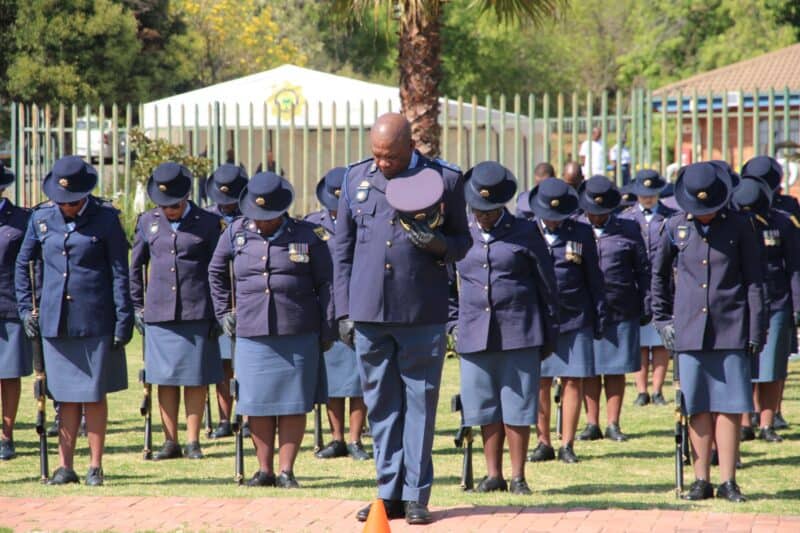 Gauteng police pay tribute to members killed in the line of duty during the 2025/26 financial year at Linden Police Station. Photo: Mthulisi Lwazi Khuboni