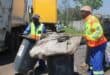 Pikitup workers under the CR Swart Drive bridge. Photo: Mthulisi Lwazi Khuboni