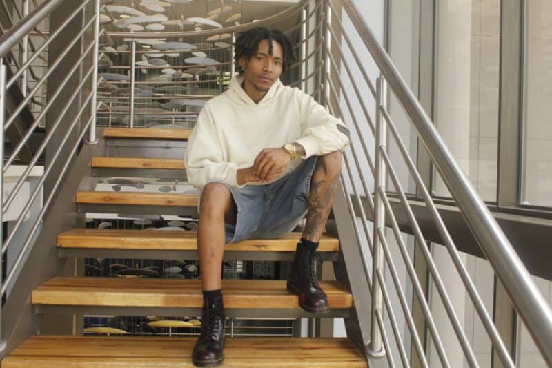 Ferndale-based tattoo artist and painter Tyric Ty Nqovela. Photo: Mthulisi Lwazi Khuboni