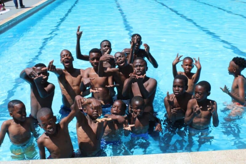 Local residents dive in to celebrate a major milestone as a dedicated volunteer group turns a challenging project into reality.