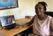 Girl Guides South Africa CEO Zimasa Gqibani works at her desk on October 9, 2026. Photo: Braden-Lee Mokoena
