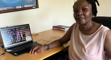 Girl Guides South Africa CEO Zimasa Gqibani works at her desk on October 9, 2026. Photo: Braden-Lee Mokoena