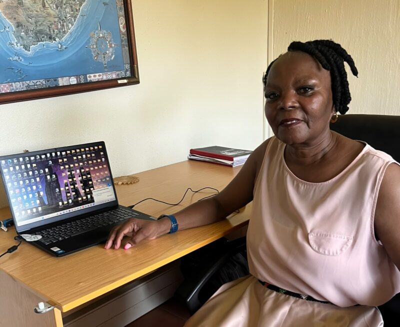 Girl Guides South Africa CEO Zimasa Gqibani works at her desk on October 9, 2026. Photo: Braden-Lee Mokoena