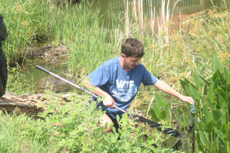 Resident Ryan Gegprifti attended the clean-up of Hymany Dam hosted by Randpark Ridge Village Association. Photo: Mthulisi Lwazi Khuboni