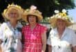 :Flower hat competition winners:Eleanor Robertson,Manda Vantil and Erica Wolter Photo:Braden-Lee Mokoena