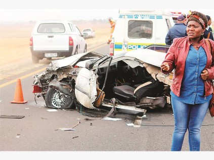 The Nissan Sentra in which the family traveled was torn in two.