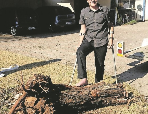 Matthew Baldwin was saved by this tree.