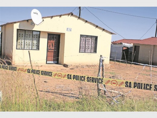 The house at Tokologo, Mhluzi, where a man murdered two of his children just to get back at his girlfriend for dumping him.