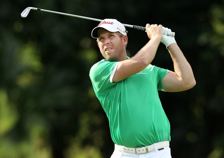 Oliver Bekker in aksie by die Dunhill.