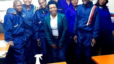 from the left is Siphesihle Nhlabathi,Thato Mokone,Dibuseng kumeke,Matladi Shoba, Nelisiwe Nene,Reolebogile Seate and Sbusiso Shongwe.