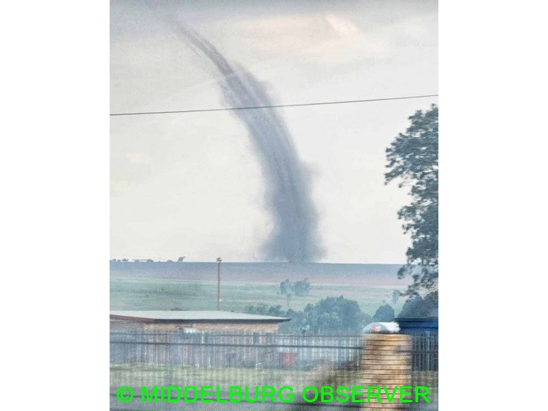 Warning: Tornado sightings around Middelburg | Middelburg Observer
