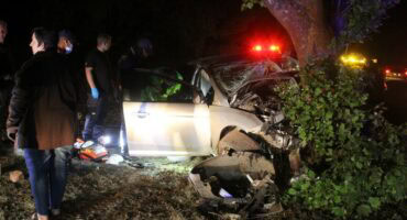 The scene of the crash.