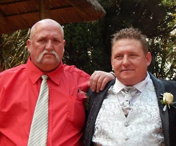 A father and a son who died.