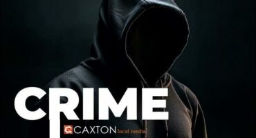 Illustration of a crime filler with man in black hood