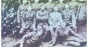 The Royal Engineers Headquarters office staff during the Anglo Boer war.