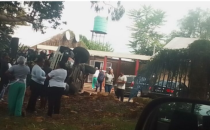 Ladrover drives through Middelburg Hospital wall