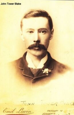 John Tower Blake – Onbekende datum, waarskynlik kort na aankoms in Suider-Afrika in 1870 (Foto: Blake Familie).