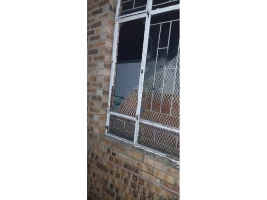 The burglars broke the window to gain entry. 