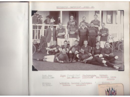 Historic photo of Middelburg football players.