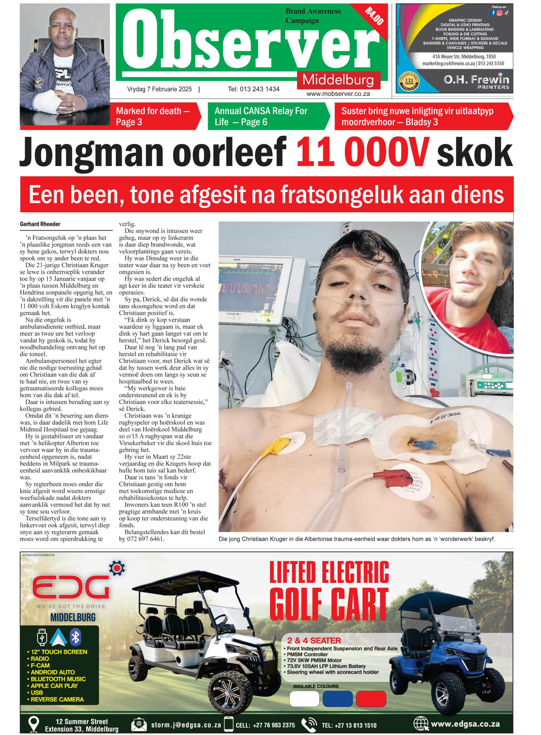 MIDDELBURG, TOP STORY, NUUS