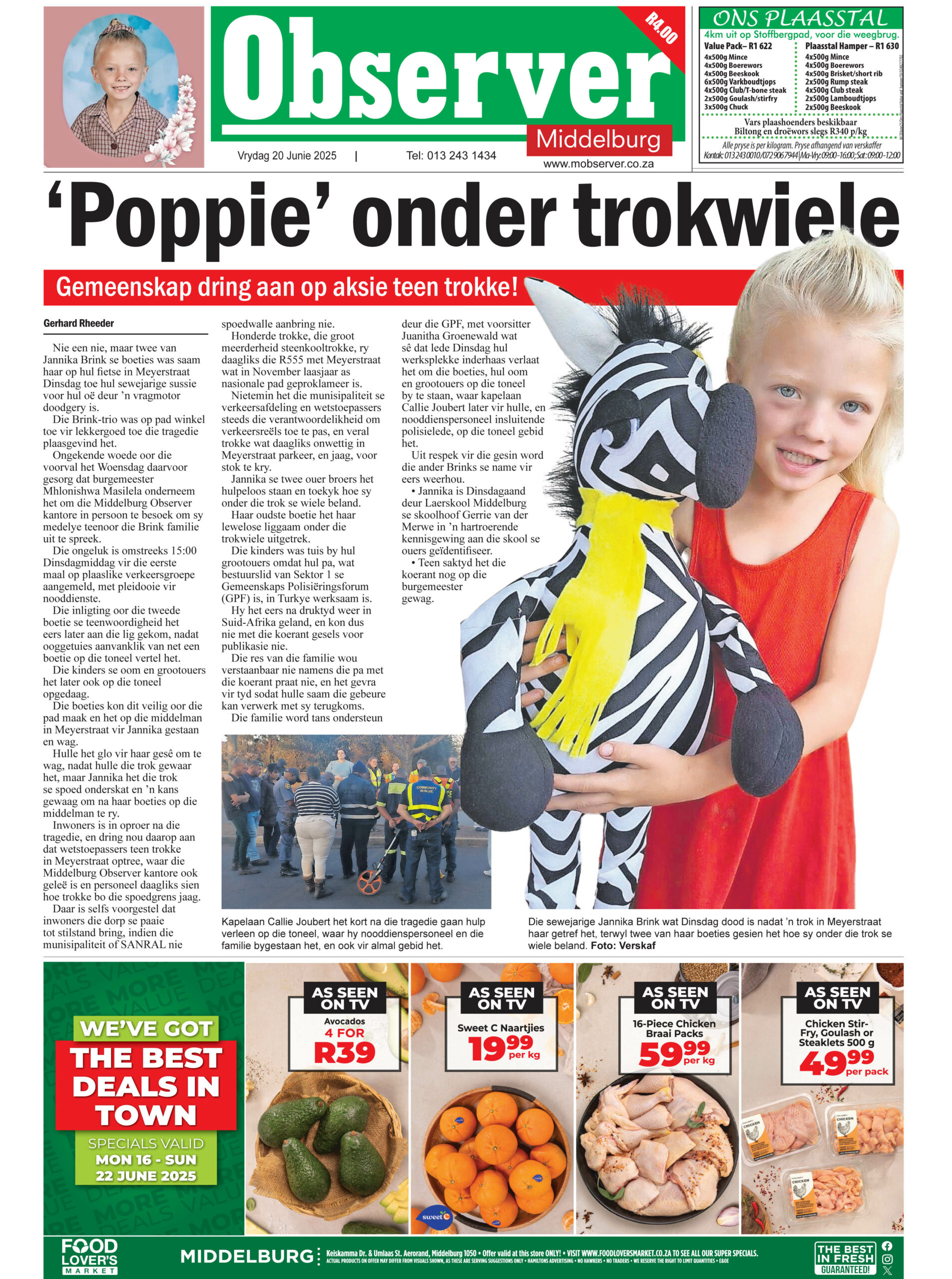 MIDDELBURG, TOP STORY, NUUS