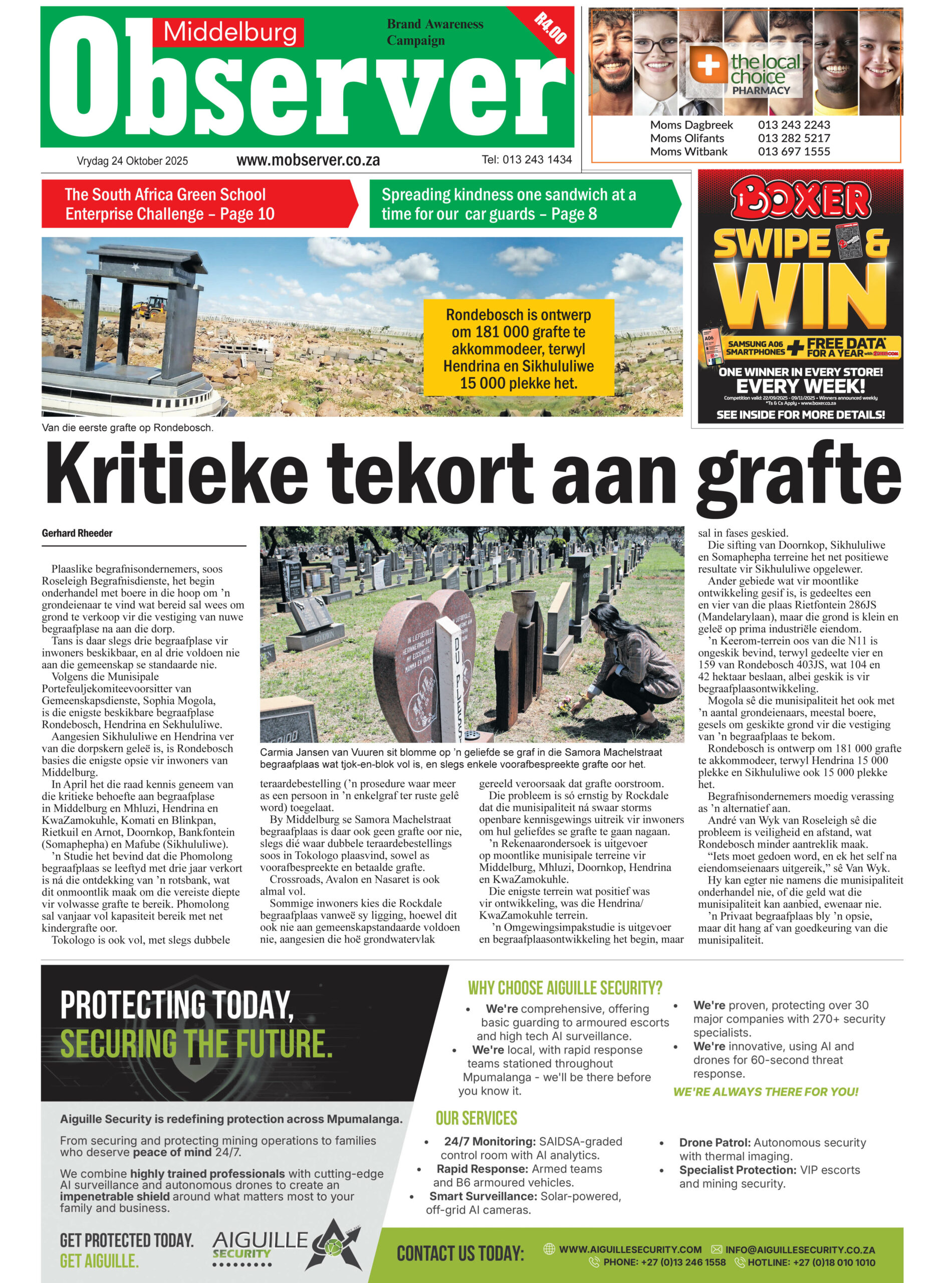 MIDDELBURG, TOP STORY, NUUS