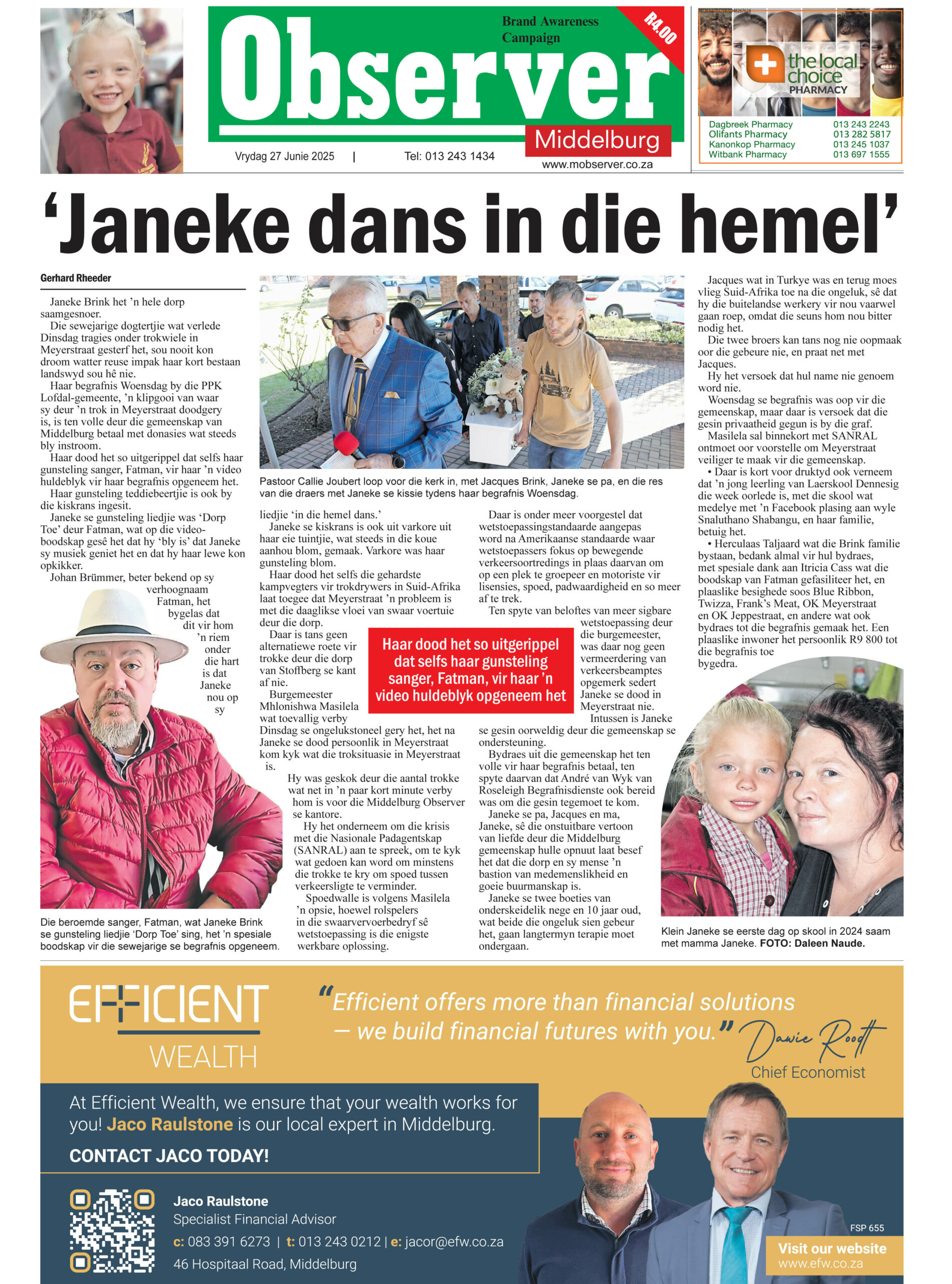 MIDDELBURG, TOP STORY, NUUS