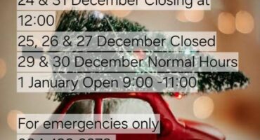 SPCA Middelburg, festive hours, pets, spca