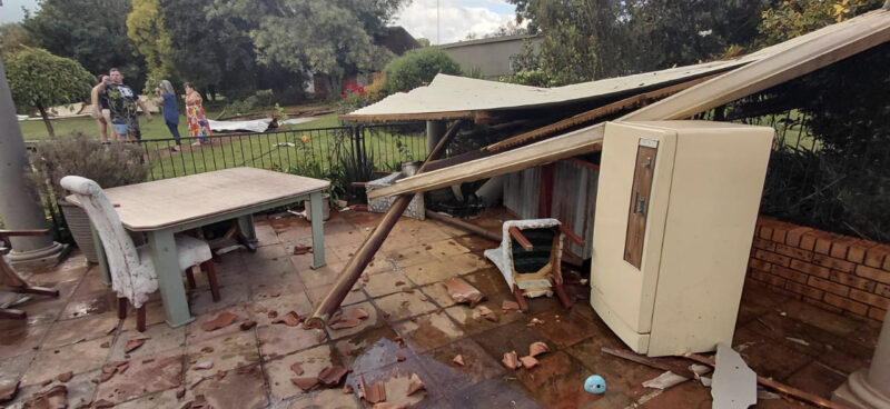 The destruction caused by the Middelburg-tornado. Photo: Supplied.
