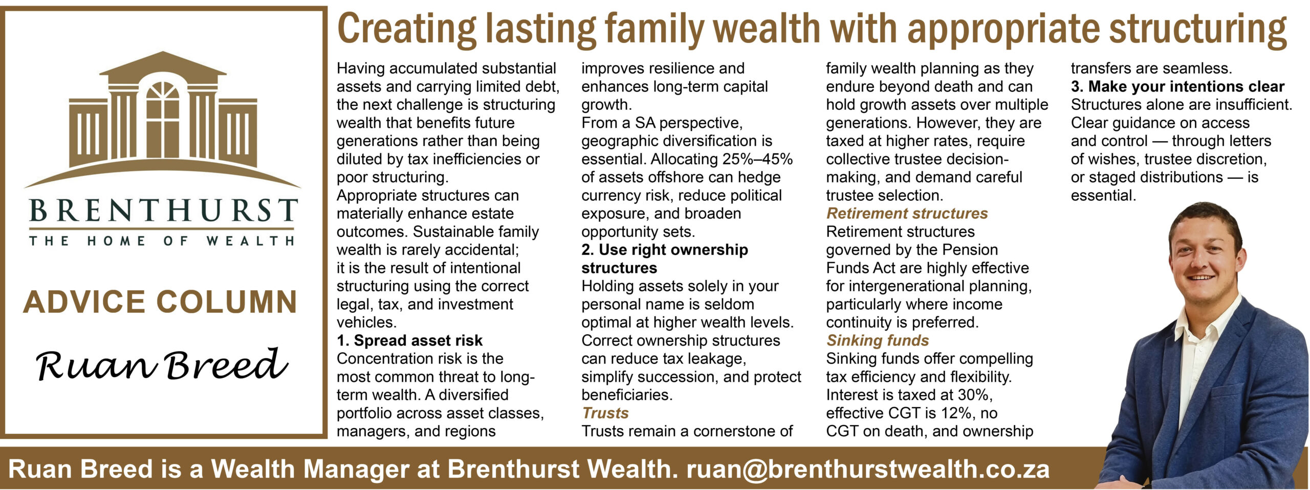 money finance brenthurst wealth middelburg ruan breed middelburg observer